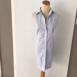 Ralph Lauren sleeveless shirt dress/blue/white PM